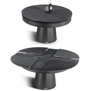 Compass Round Expandable Dining Table